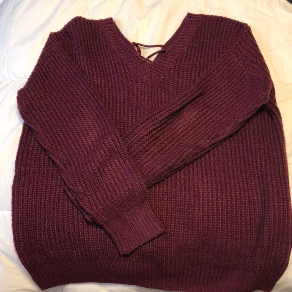 Plum sweater by the Nines